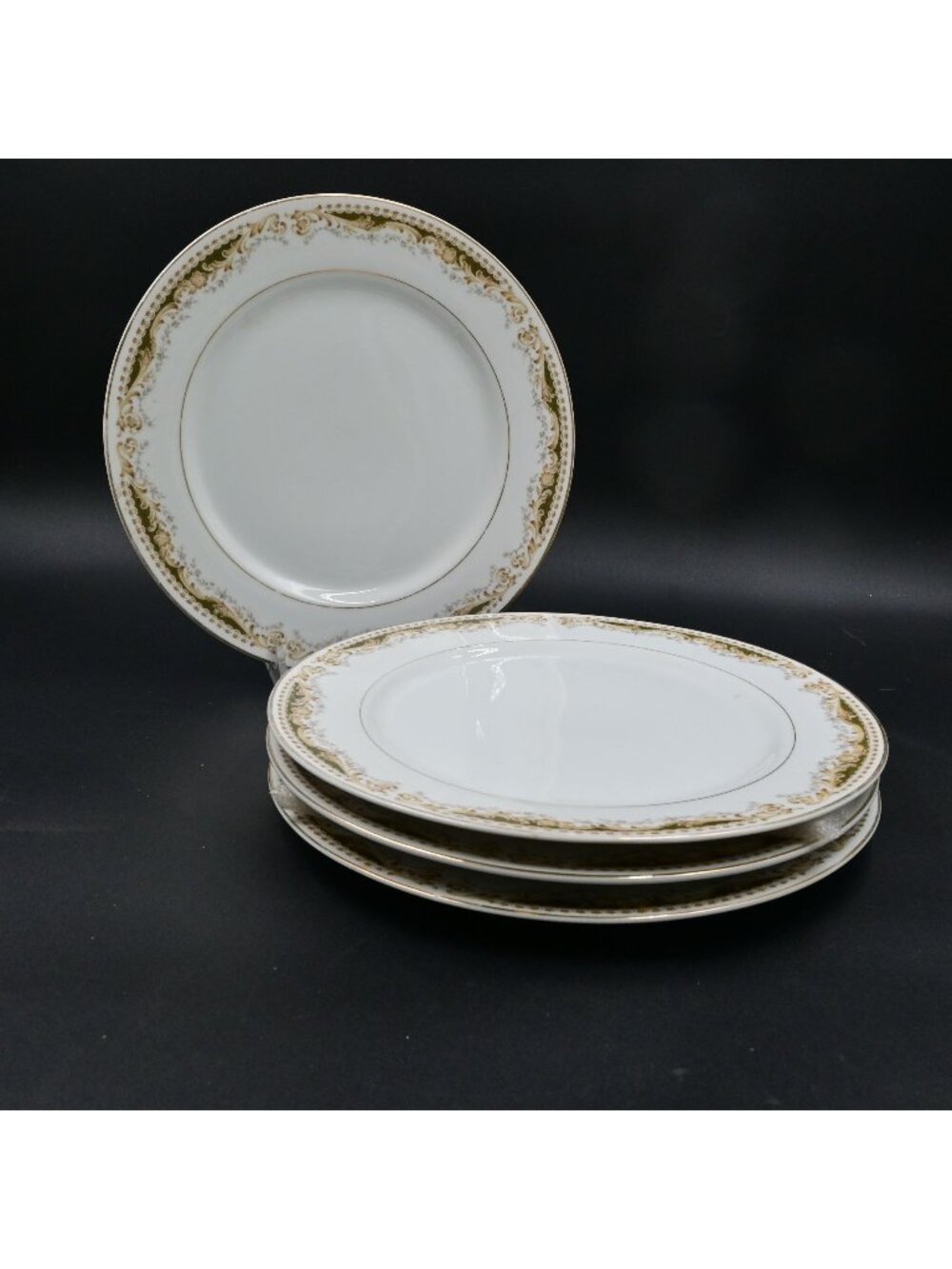 Signature Collection Queen Anne Dinner Plates 10" Set of 4 Select Fine China